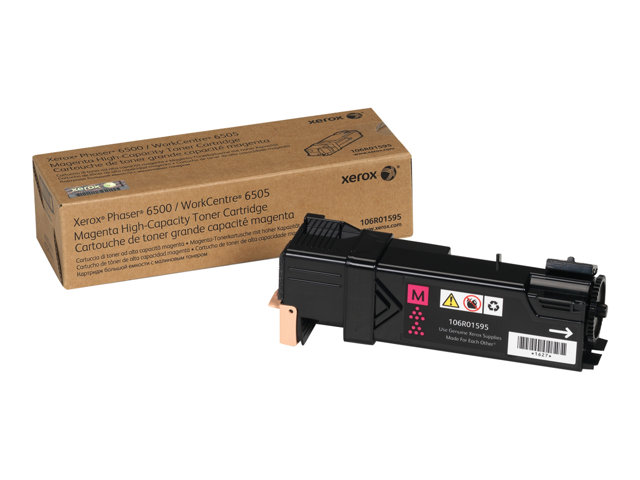 Xerox Phaser 6500 - High capacity - magenta - original - toner cartridge - for Phaser 6500, WorkCentre 6505