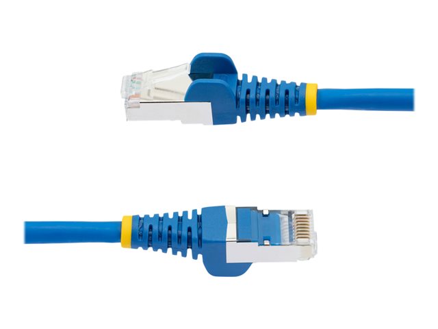 StarTech.com 10m CAT6a Ethernet Cable - Blue - Low Smoke Zero Halogen (LSZH) - 10GbE 500MHz 100W PoE++ Snagless RJ-45 w/Strain Reliefs S/FTP Network Patch Cord - Patch cable - RJ-45 (M) to RJ-45 (M) - 10 m - S/FTP - CAT 6a - IEEE 802.3bt - snagless, stranded, molded, halogen-free - blue