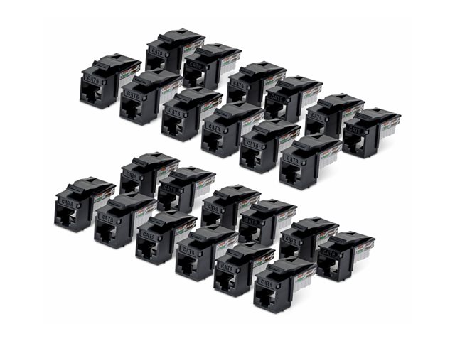 Cat6 Keystone Jack 24-Pack 90-Deg 110