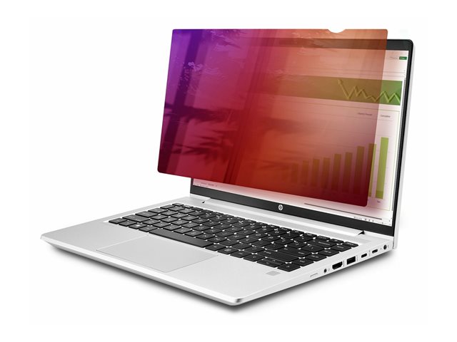 StarTech.com 14-inch 16:9 Laptop Privacy Screen, Reversible Gold Filter w/Enhanced Privacy, Computer Security Filter, Removable Screen Protector/Shield, +/- 30 Deg. - Notebook privacy filter (horizontal) - removable - plug-in/adhesive - 14\" - gold, black