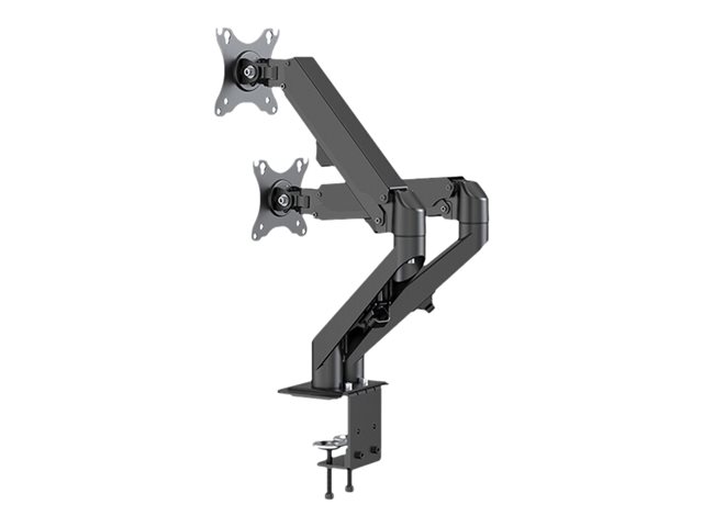 Neomounts DS70-700BL2 - Mounting kit (desk mount) - full-motion adjustable dual arm - for 2 LCD displays - black - screen size: 17\"-27\" - clamp mountable