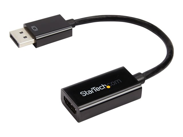 StarTech.com DisplayPort 1.2 to HDMI Adapter - 4K 30Hz - Active Audio Video Converter for DP laptop computers and HDMI Monitor Displays (DP2HD4KS) - Video converter - DisplayPort - HDMI - for P/N: DKM30CHDPD, DKM30CHDPDUE, SV231QDPU34K, TB3CDK2DP, TB3CDK2DPUE, TB3DKM2DPL