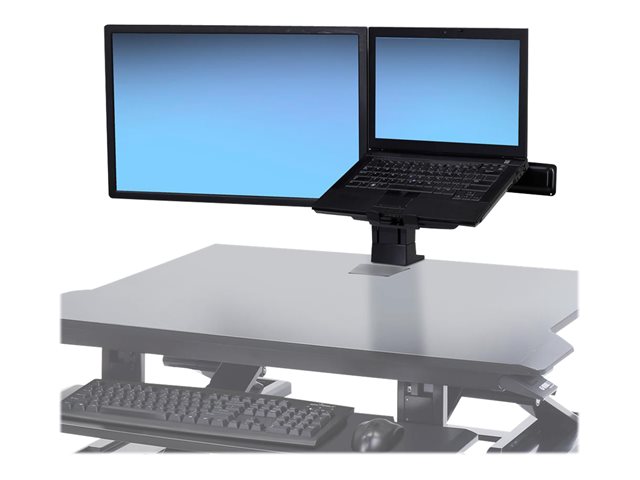 Ergotron WorkFit - Mounting kit (desk mount) - for LCD display / notebook - black - screen size: up to 24\"
