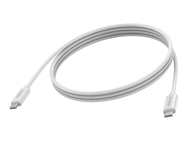 Vision - USB cable - 24 pin USB-C (M) to 24 pin USB-C (M) - USB 3.2 Gen 1 - 3 A - 2 m - DP Alt mode support - white
