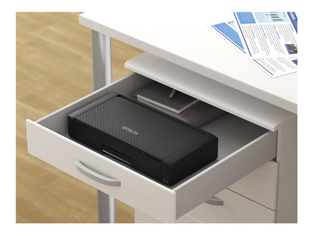 Epson WorkForce WF-110W - Printer - colour - ink-jet - A4 - 5760 x 1440 dpi - up to 7 ppm (mono) / up to 4 ppm (colour) - capacity: 20 sheets - USB 2.0, Wi-Fi(n)
