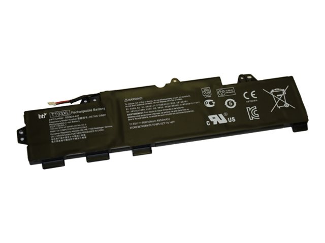Replacement Battery for HP Elitebook 755 G5 850 G5; Zbook 15U G5 replacing OEM part numbers TT03XL 933322-855 932824-421 TT03056XL-PL // 11.55V 4850mAh 56Whr