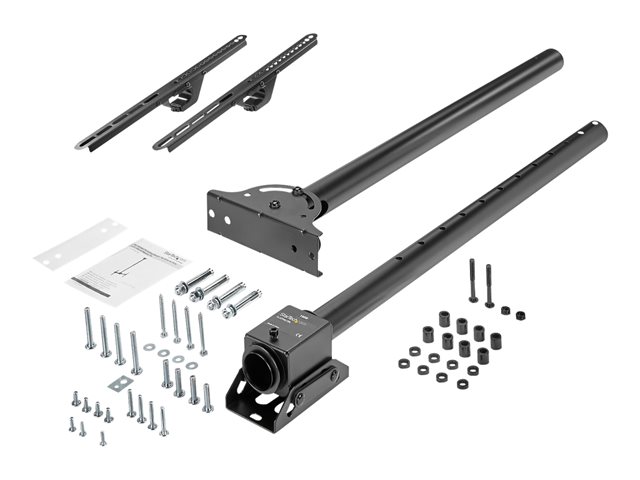 StarTech.com Ceiling TV Mount - 3.5' to 5' Pole - Full Motion - Supports Displays 32? to 75\" - For VESA Mount Compatible TVs (FLATPNLCEIL) - Bracket - for flat panel - steel - black - screen size: 32\"-75\" - ceiling mountable - for P/N: HDMIPLATE
