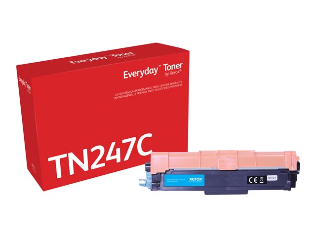 Everyday - High Yield - cyan - compatible - toner cartridge (alternative for: Brother TN247C) - for Brother DCP-L3510, L3517, L3550, HL-L3270, L3290, MFC-L3710, L3730, L3750, L3770