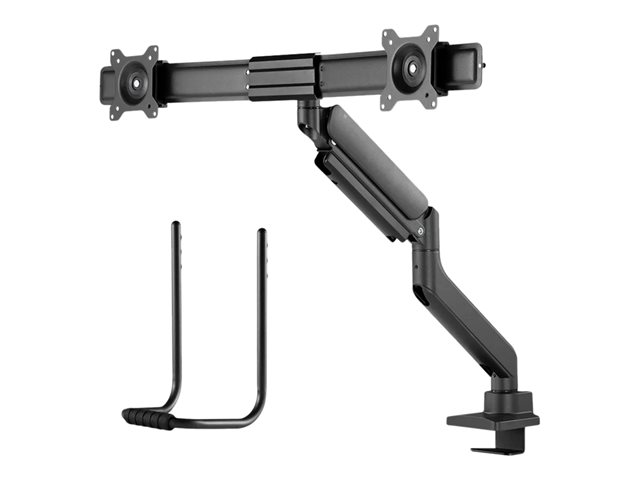 Neomounts DS75-450BL2 - Mounting kit (articulating arm, grommet clamp, topfix clamp) - full-motion - for 2 LCD displays - black - screen size: 17\"-32\" - desktop
