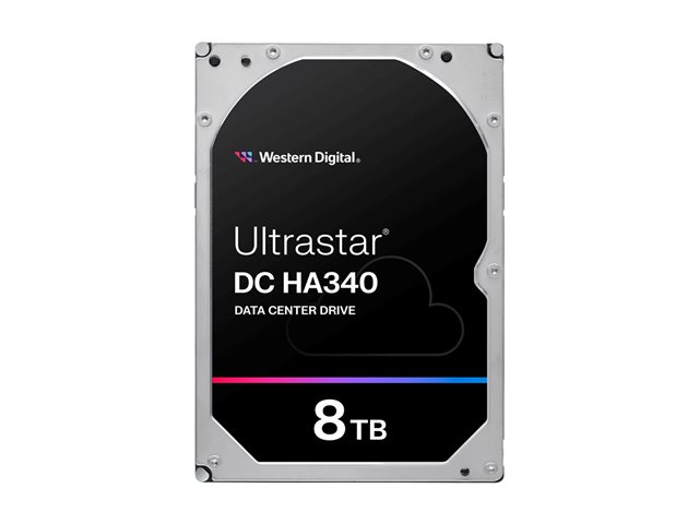 WD Ultrastar DC HA340 WUS721208BLE6L4 - Hard drive - Data Centre - 8 TB - internal - 3.5\" - SATA 6Gb/s - 7200 rpm - buffer: 256 MB