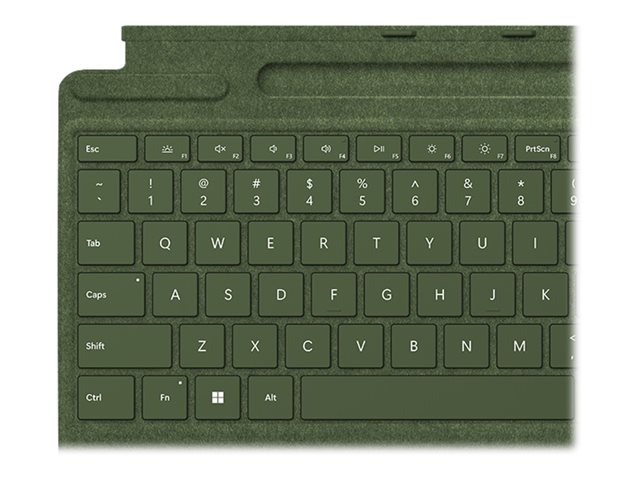 Microsoft Surface Pro Signature Keyboard - Keyboard - with touchpad, accelerometer, Surface Slim Pen 2 storage and charging tray - QWERTZ - Luxembourgish - forest - with Slim Pen 2