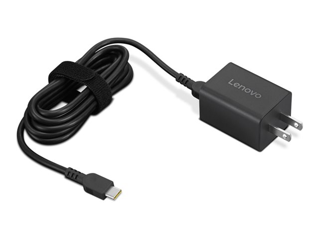 Lenovo Nano - Power adapter - GaN - 65 watt (USB-C) - black - Europe