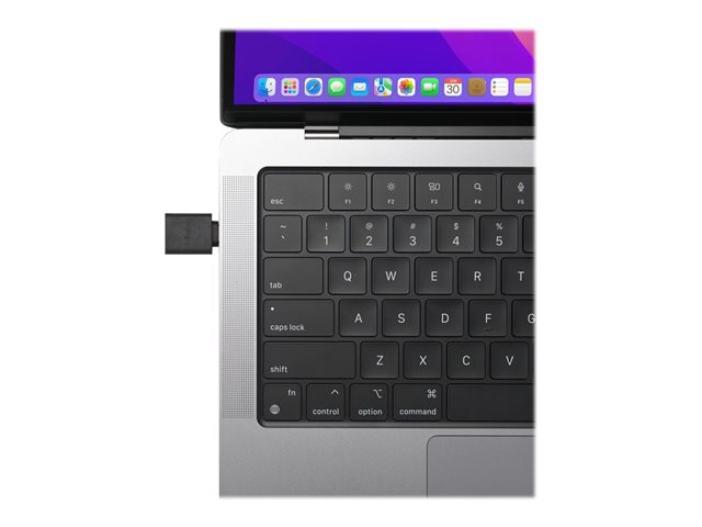Kensington CA1010 - USB adapter - 24 pin USB-C (M) to USB Type A (F) - 5 V - 3 A - halogen-free, molded - black