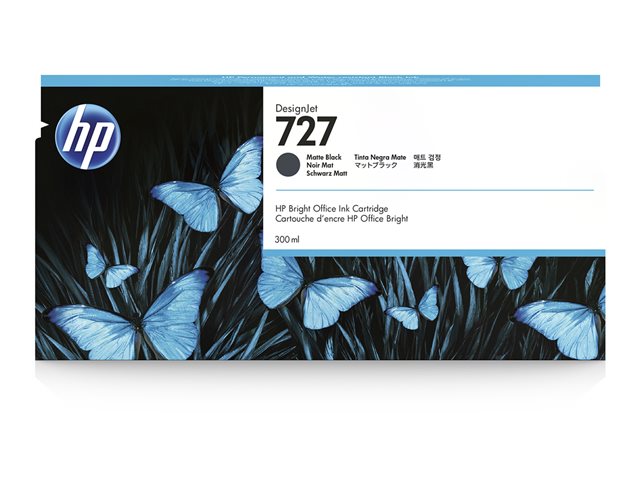 HP 727 - 300 ml - high capacity - matte black - original - DesignJet - ink cartridge - for DesignJet T1500, T1530, T2500, T2530, T920, T930