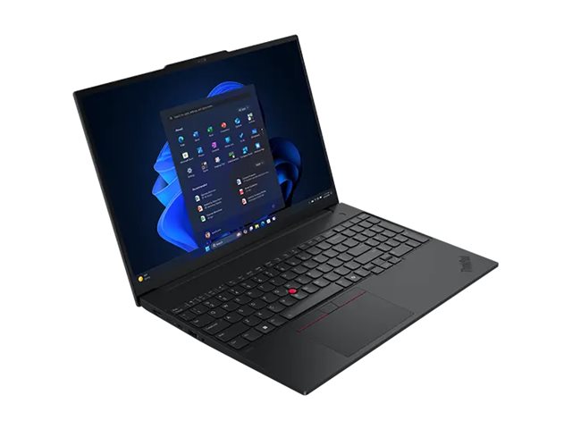 Lenovo ThinkPad E16 Gen 3 21SR - AI PC - 180-degree hinge design - Intel Core Ultra 5 - 225U / up to 4.8 GHz - Win 11 Pro - Intel Graphics - 16 GB RAM - 512 GB SSD TCG Opal Encryption 2, NVMe - 16\" IPS 1920 x 1200 - Wi-Fi 6E, Bluetooth - black - kbd: