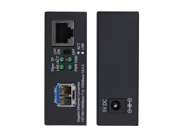 Gigabit SM LC Fiber Media Converter 40km