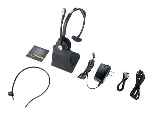 Jabra Engage 75 Mono EMEA Tactile buttons u0026 screen penta (5x) connectivity