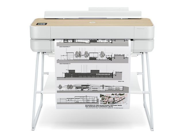 HP DesignJet Studio - 24\" large-format printer - colour - ink-jet - 279 x 610 mm, Roll (61 cm x 45.7 m) - 2400 x 1200 dpi - up to 0.43 min/page (mono) / up to 0.43 min/page (colour) - USB 2.0, LAN, Wi-Fi