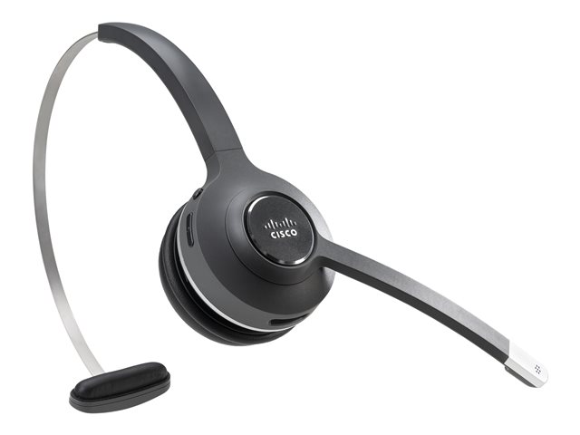 Cisco 561 Wireless Single - Headset - on-ear - convertible - DECT 6.0 - wireless - with Multibase Station - remanufactured