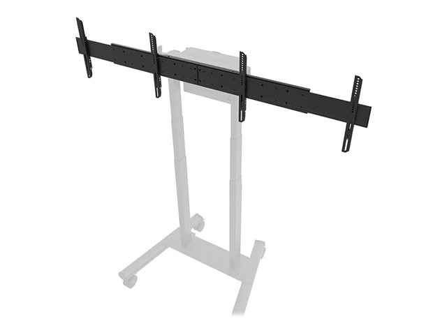 Neomounts ADM-875BL2 - Mounting component (adapter) - micro adjustable - for 2 flat panels - lockable - steel - black - screen size: 42\"-65\" - stand mountable - for Neomounts FL55-875BL1, WL55-875BL1