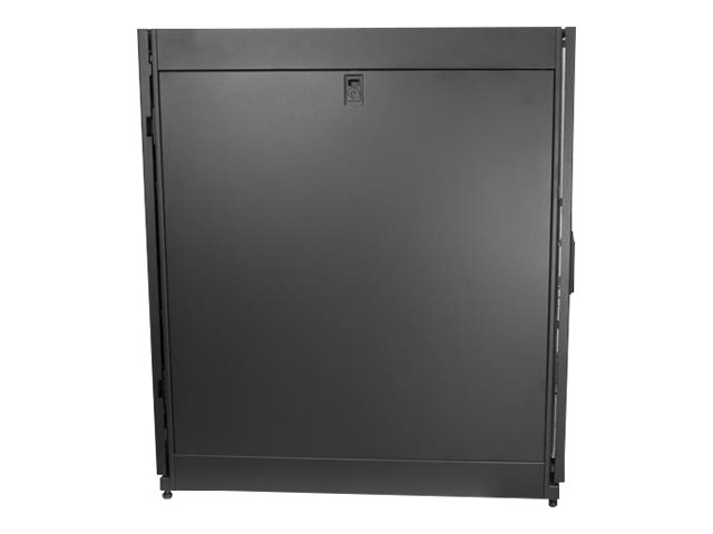 StarTech.com 25U Server Rack Cabinet, 4 Post Adjustable Depth 7\" to 35\" Locking Vented Mobile/Rolling Network/Data/IT Equipment Enclosure w/ Casters/Hook & Loop Dell PowerEdge, HP ProLiant - 25U Rack Cabinet (RK2537BKM) - Rack cabinet - black - 25U - 37\"