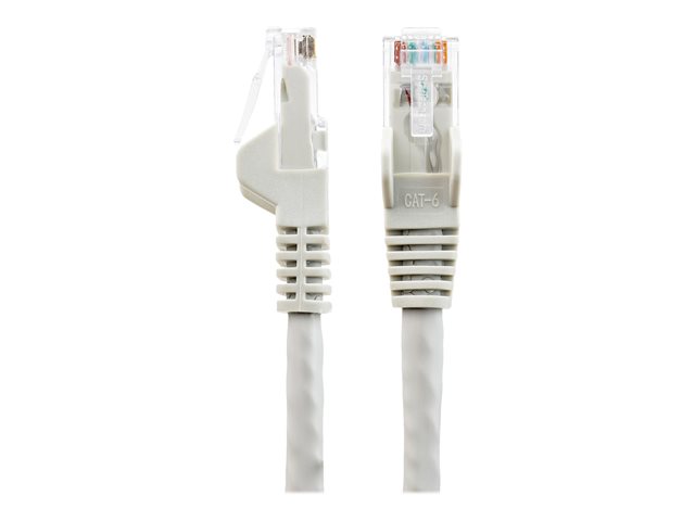 StarTech.com 50cm LSZH CAT6 Ethernet Cable, 10 Gigabit Snagless RJ45 100W PoE Network Patch Cord with Strain Relief, CAT 6 10GbE UTP, Grey, Individually Tested/ETL, Low Smoke Zero Halogen - Category 6 - 24AWG (N6LPATCH50CMGR) - Patch cable - RJ-45 (M