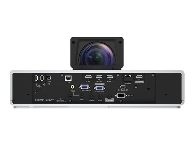 Epson EB-800F - 3LCD projector - 5000 lumens (white) - 5000 lumens (colour) - Full HD (1920 x 1080) - 16:9 - 1080p - ultra short-throw lens - LAN - white