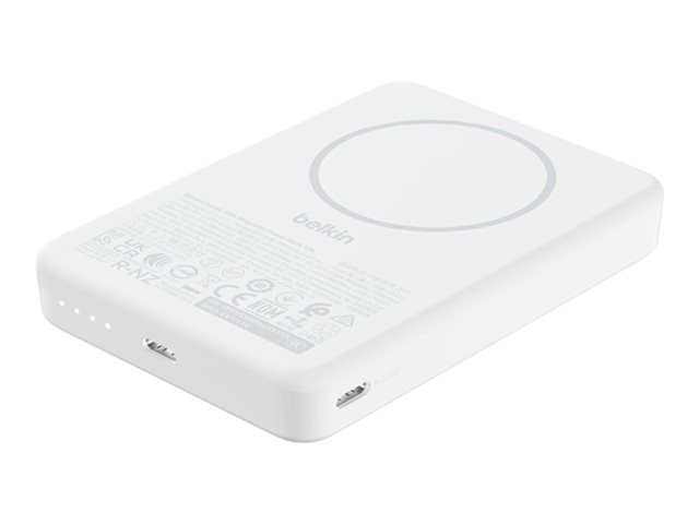 BOOSTCHARGE 10k 7.5w Slim Magnetic  Powerbank, White