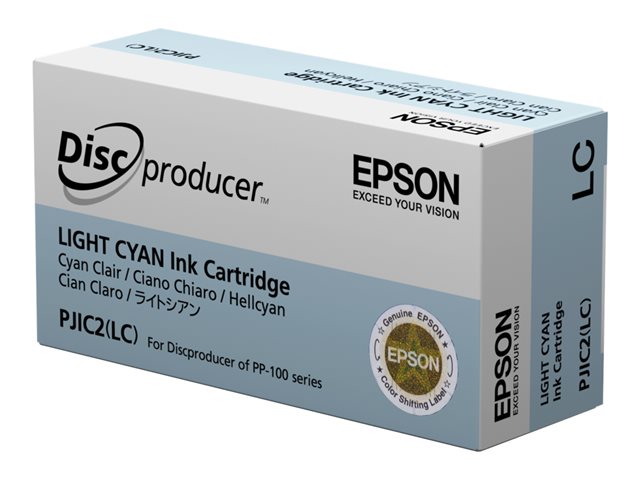 Epson Discproducer PJIC7(LC) - Light cyan - original - ink cartridge - for Discproducer PP-100, PP-100AP, PP-100II, PP-100IIBD, PP-100III, PP-100N, PP-100NII