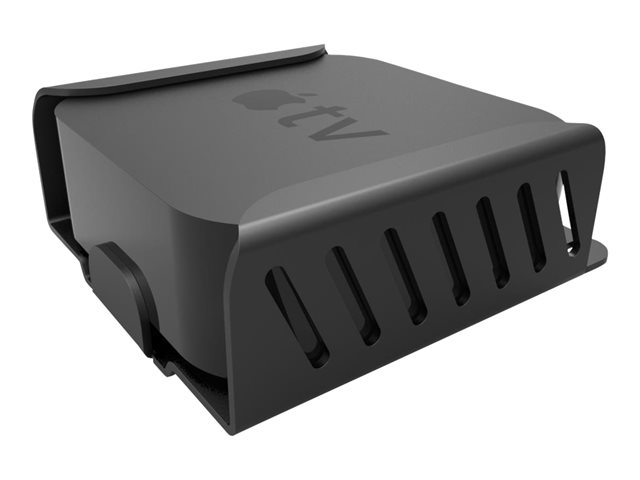 Compulocks Apple TV Security Mount (4th, 4k 1-2nd Gen) (2018-2021) - Mounting kit (security bracket, locking head assembly) - for mediabox - high-grade aluminium - jet black - mounting interface: 75 x 75 mm - for Apple TV 4K (1st gen, 2nd gen), HD (3rd gen, 4th gen)