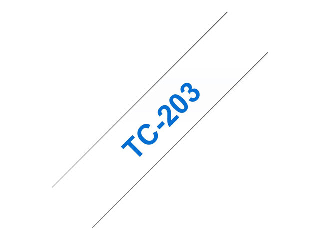 Brother - White, blue - Roll (1.2cm x 7.7m) 1 pcs. printer tape - for P-Touch PT-15, PT-20, PT-2000, PT-3000, PT-500, PT-5000, PT-6, PT-8, PT-8E