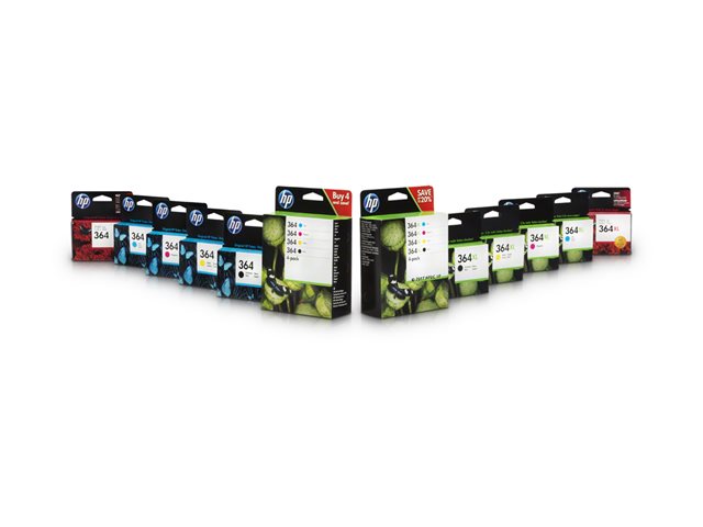 HP 364 - Yellow - original - ink cartridge - for Deskjet 35XX, Photosmart 55XX, 55XX B111, 65XX, 7510 C311, 7520, Wireless B110