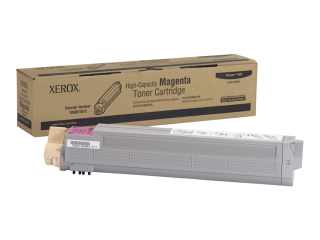 Xerox Phaser 7400 - High capacity - magenta - original - toner cartridge - for Phaser 7400