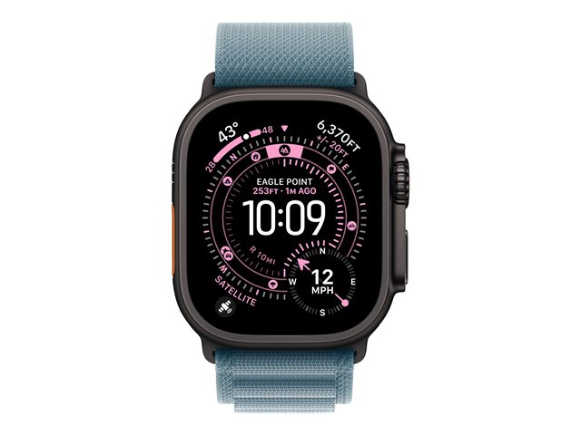 49mm Light Blue AlpineLoop -Large - Black Titanium Finish