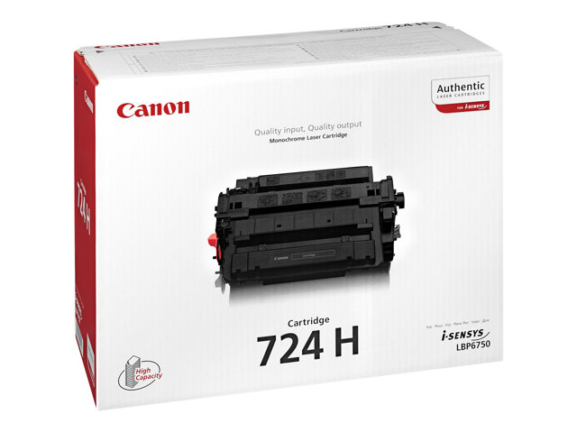 Canon CRG-724H - Black - original - toner cartridge - for i-SENSYS LBP6750dn, LBP6780x, MF512x, MF515x