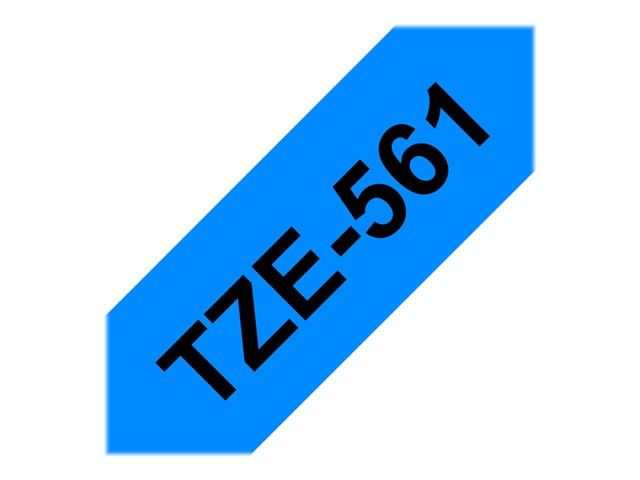 Brother TZe-561 - Black on blue - Roll (3.6 cm x 8 m) 1 cassette(s) laminated tape - for P-Touch PT-3600, 550, 9500, 9600, 9700, 9800, D800, P900, P950, P-Touch Cube XP PT-910