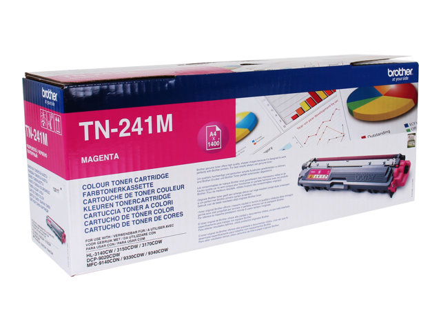 Brother TN241M - Magenta - original - toner cartridge - for Brother DCP-9015, DCP-9020, HL-3140, HL-3150, HL-3170, MFC-9140, MFC-9330, MFC-9340