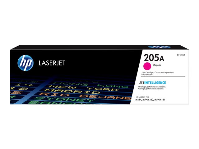 HP 205A - Magenta - original - LaserJet - toner cartridge (CF533A) - for Color LaserJet Pro M154a, M154nw, MFP M180n, MFP M180nw, MFP M181fw