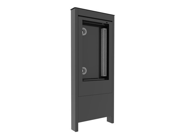 Chief Impact 55\" Outdoor Kiosk Display Mount - Portrait Orientation - Black - Kiosk - portrait - for AV System - outdoor - lockable - stainless steel - black - screen size: 55\" - floor-standing