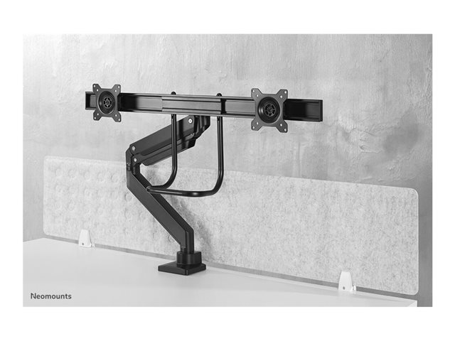 Neomounts NM-D775DX - Mounting kit - full-motion - for 2 LCD displays - black - screen size: 10\"-32\" - clamp mountable, grommet, desk-mountable