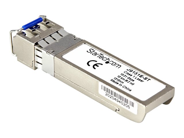 StarTech.com HPE J9151E Compatible SFP+ Module, 10GBASE-LR, 10GbE Single Mode (SMF) Fiber Optic Transceiver, 10GE Gigabit Ethernet SFP+, LC Connector, 10km, 1310nm, DDM, HPE 2930F, 8325, 3810M - Lifetime Warranty (J9151E-ST) - SFP+ transceiver module (equivalent to: HP J9151E) - 10GbE - 10GBase-LR - LC single-mode - up to 10 km - 1310 nm - for HPE Aruba 2930F 12, 2930M 40, 6200F 12, 6200M 24, 6300, 6405 48, 6405 96, 64XX, CX 8360