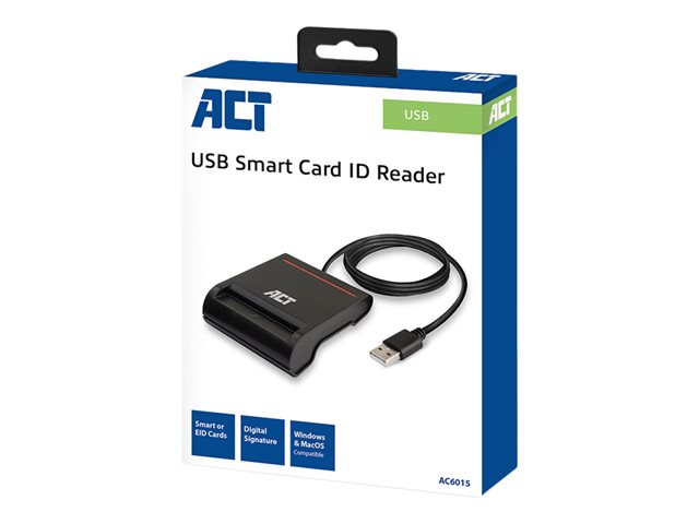 SMART-kaartlezer - USB 2.0 - zwart