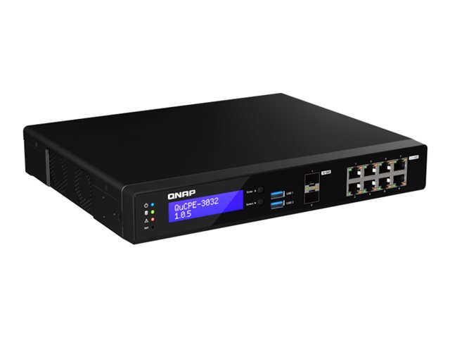 QNAP QuCPE-3032-C3558R-8G - Virtualisation appliance - 10GbE, 2.5GbE - cloud-managed - desktop