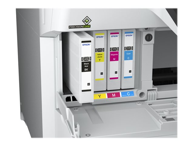 Epson WorkForce Pro WF-C8690DTWF - Multifunction printer - colour - ink-jet - A3 (media) - up to 22 ppm (copying) - up to 24 ppm (printing) - 835 sheets - 33.6 Kbps - Gigabit LAN, USB host, NFC, USB 3.0, USB 2.0 host, Wi-Fi(ac)