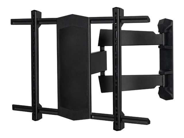 B-TECH PRO Install BT8226 - Mounting kit (double arm wall mount) - Tilt & Swivel - for flat panel - lockable - black - screen size: 32\"-65\" - mounting interface: up to 600 x 400 mm