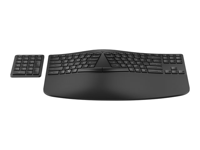 HP 965 - Keyboard and keypad set - compact size, 2-zone layout, separate numpad, low profile key travel, multi-device - wireless - Bluetooth - QWERTY - International English - black