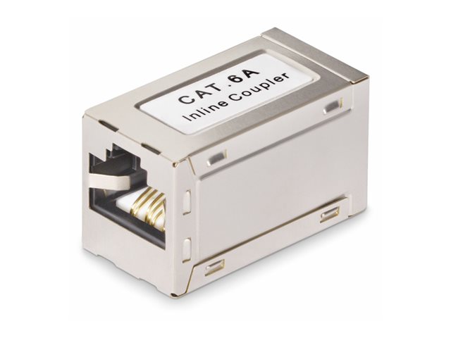 StarTech.com Shielded RJ45 Coupler, Inline Cat6a Coupler, F/F - Network coupler - RJ-45 (F) to RJ-45 (F) - shielded - CAT 6a - passive - silver