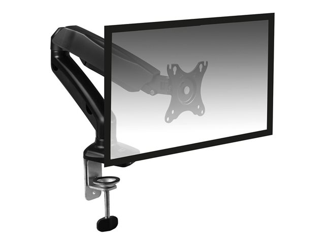 Bevestigingskit (klem, pakkingringklem, stand) - instelbare arm - voor LCD-scherm - plastic, aluminium, staal - zwart - schermgrootte: 13\"-32\" - te monteren op bureau