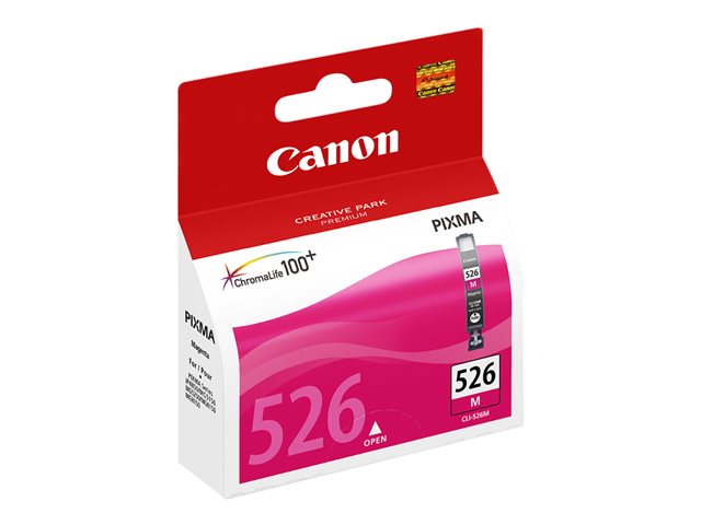 Canon CLI-526M - 9 ml - magenta - original - ink tank - for PIXMA iP4950, iX6550, MG5250, MG5350, MG6150, MG6250, MG8150, MG8250, MX715, MX885, MX895