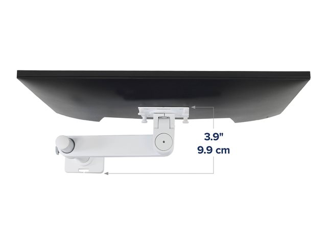 Ergotron NX - Mounting kit (arm assembly, attachment hardware, base, pole, pivot) - for Monitor - white - screen size: up to 34\" - desk-mountable